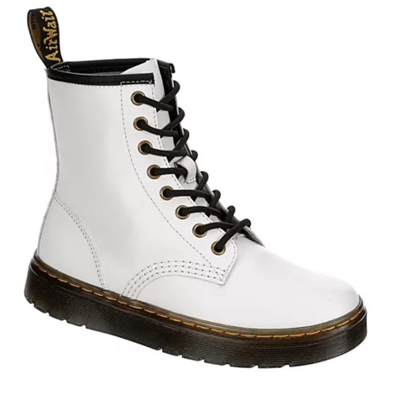 NWOT Dr. Martens Women’s White Zavala Combat BootsSize 7